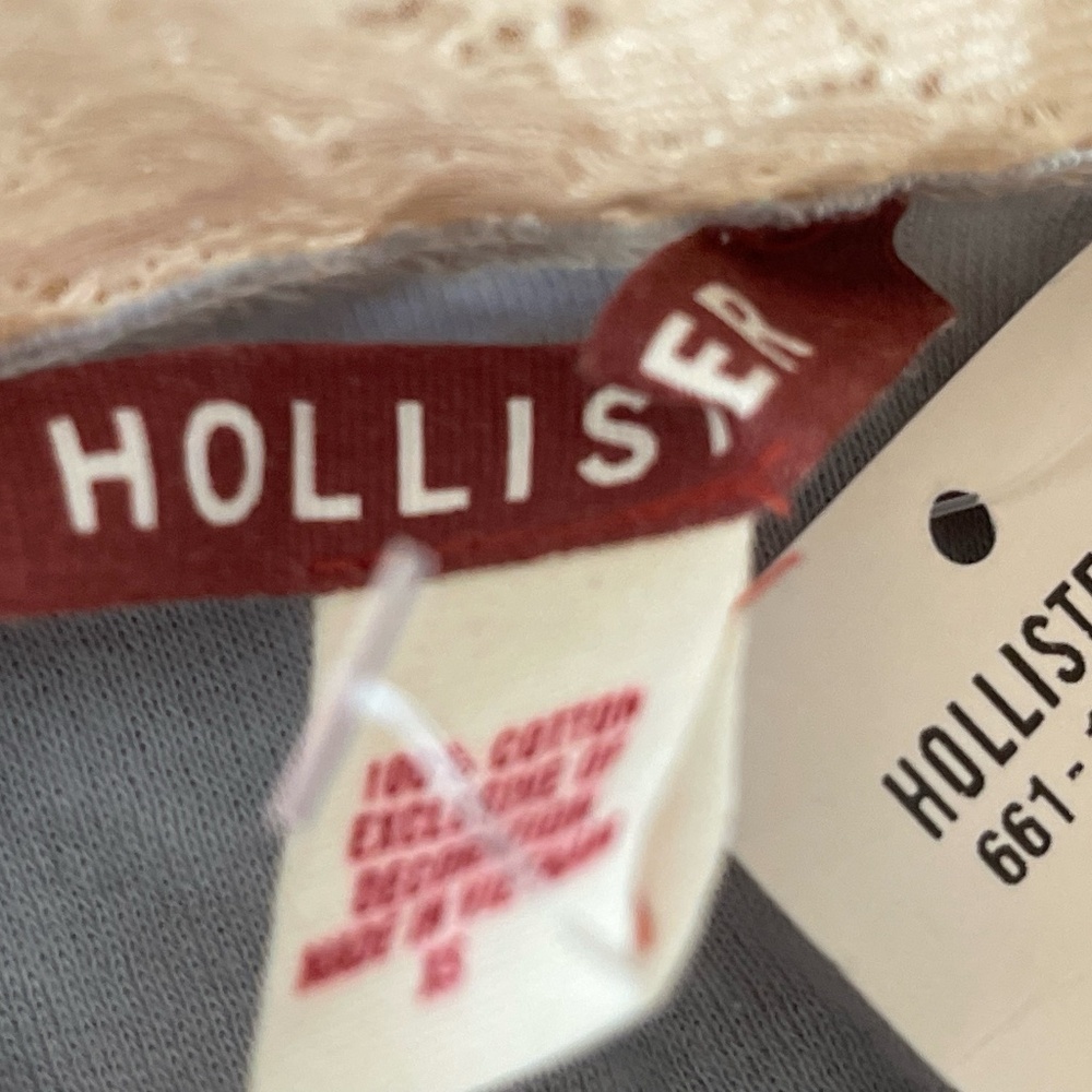 VINTAGE Hollister lace Cami Tank Top Strappy New rare cotton Y2K - Picture 8 of 8